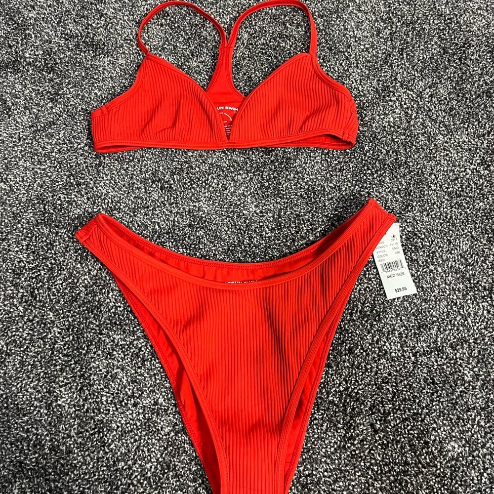 PacSun Vibrant Red Bikini Set